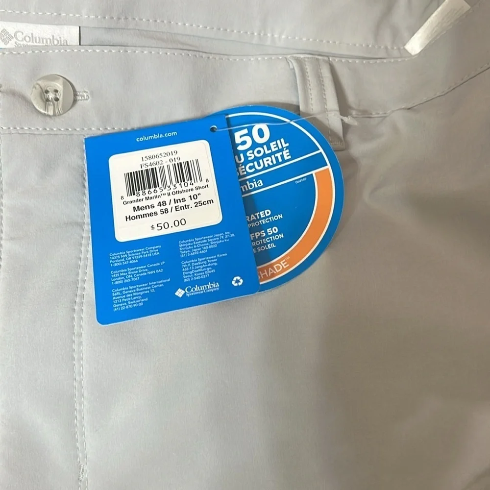 Columbia Men's Grander Marlin Iii Offshore Shorts Sz 44